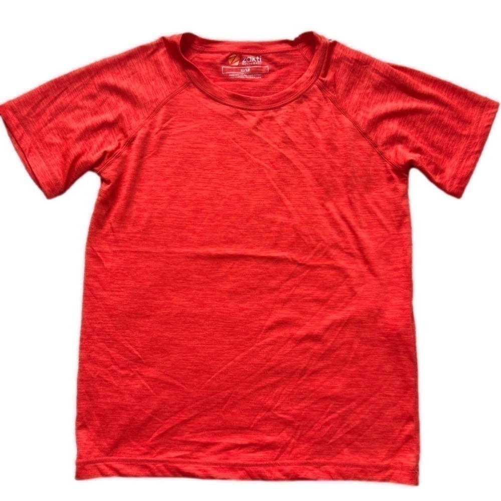 Zakti Drifit Athletic Boy’s Youth Size 11-12 Years Short Sleeved Shirt, EUC